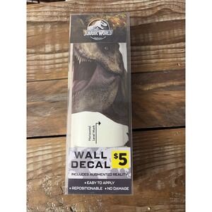 Jurassic World T-Rex Wall Decal 20x14" With Augmented Reality - Peal N Stick New